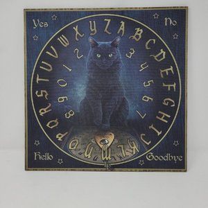 Black Cat Ouija Board Spirit Board Lisa Parker 15" Gothic Ghosts Nemesis 2653